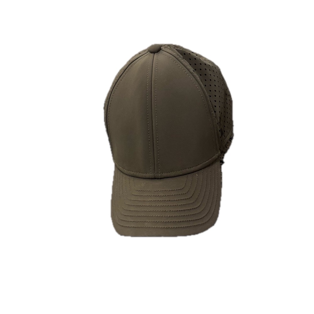 Melin A-Game Hydro Hat Olive Green Curved Brim Snapback Performance Cap